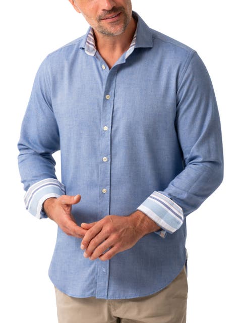 Long Sleeve Cotton Merino Wool Shirt