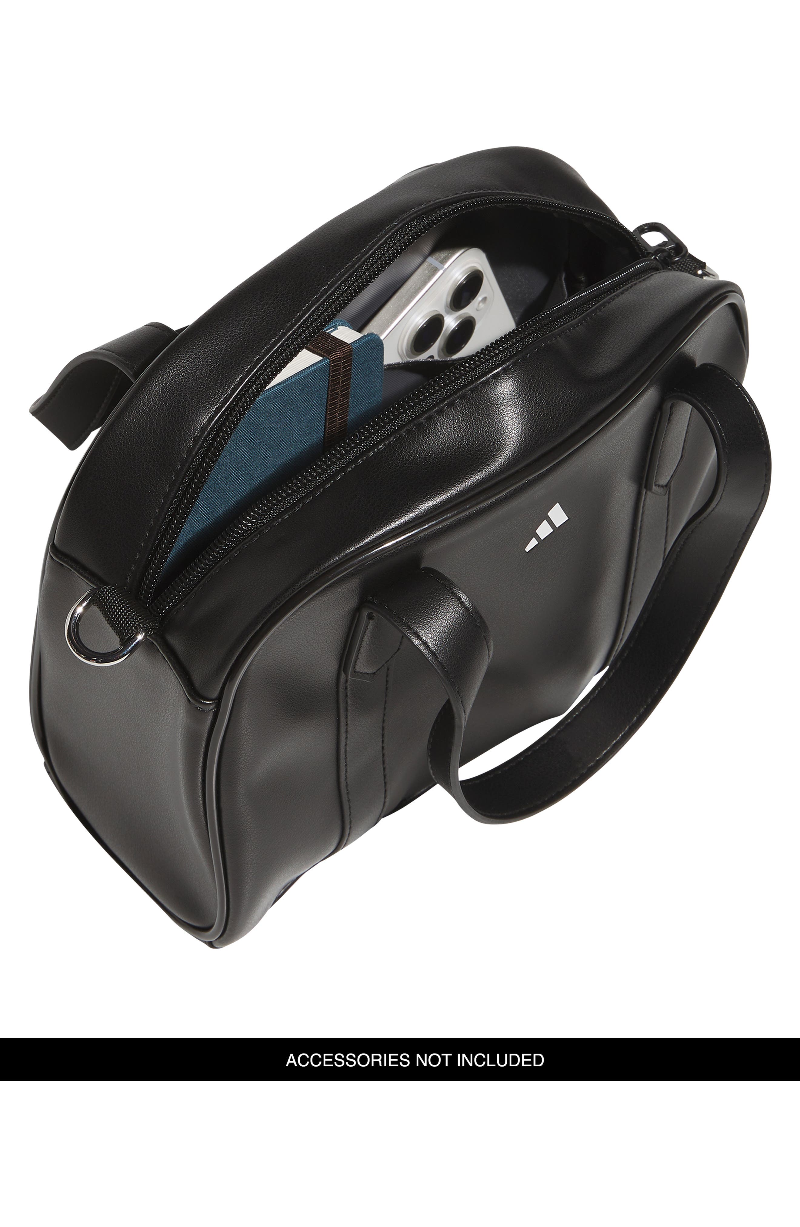 Mini Pouch Carryall Crossbody Bag, Alternate, color, BLACK/ SILVER METALLIC