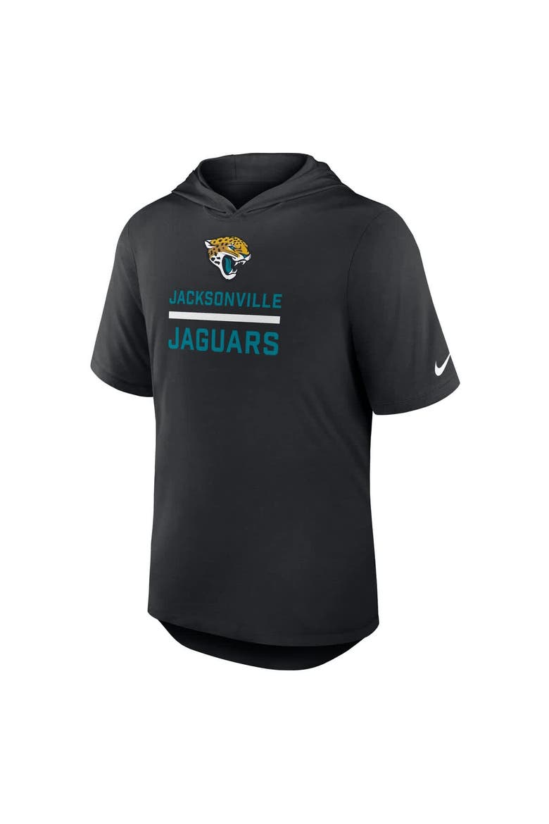 Men's Nike Black Jacksonville Jaguars Lockup Tri-Blend Hoodie T-Shirt, Alternate, color, Black
