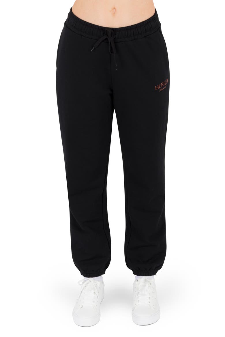 Nostalgic Sweatpants, Main, color, BLACK
