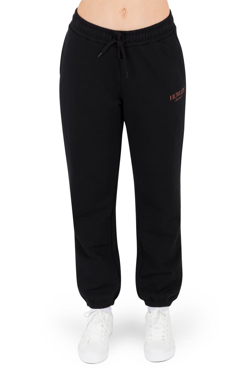 Hurley Nostalgic Sweatpants, Main, color, Black