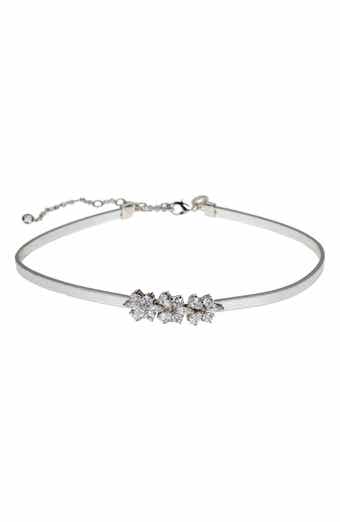 CZ BY KENNETH JAY LANE Marquise & Pear CZ Cluster Choker Necklace