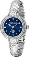 Roberto Cavalli by Franck Muller Crystal Swiss Quartz Bracelet Watch, 32mm