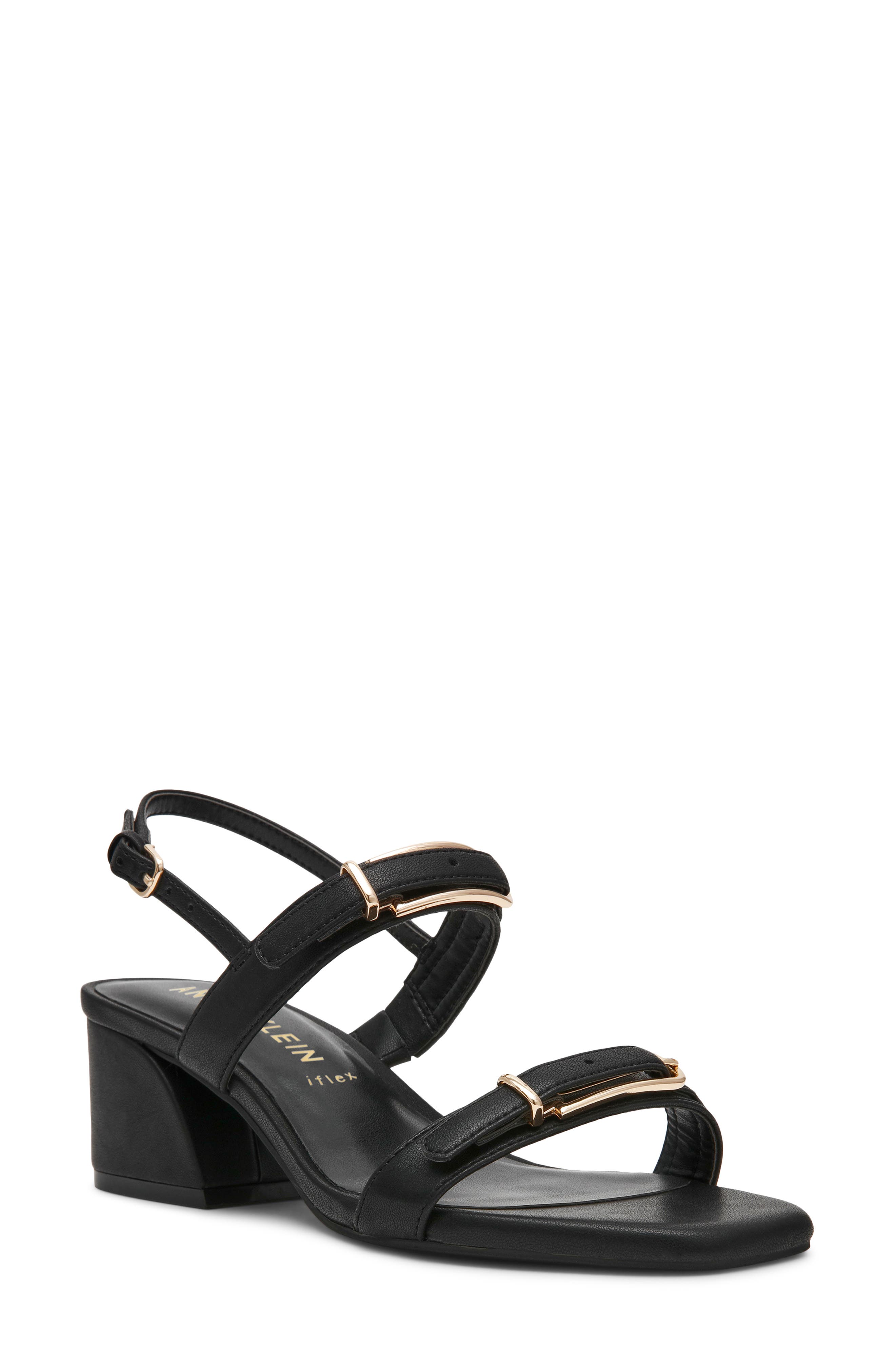Anne Klein Merida Slingback Sandal, Main, color, Black