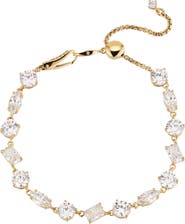 Nadri Large Cubic Zirconia Slider Bracelet