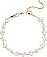 Nadri Large Cubic Zirconia Slider Bracelet