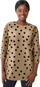 Jessica London Stretch Cotton Boatneck Tunic
