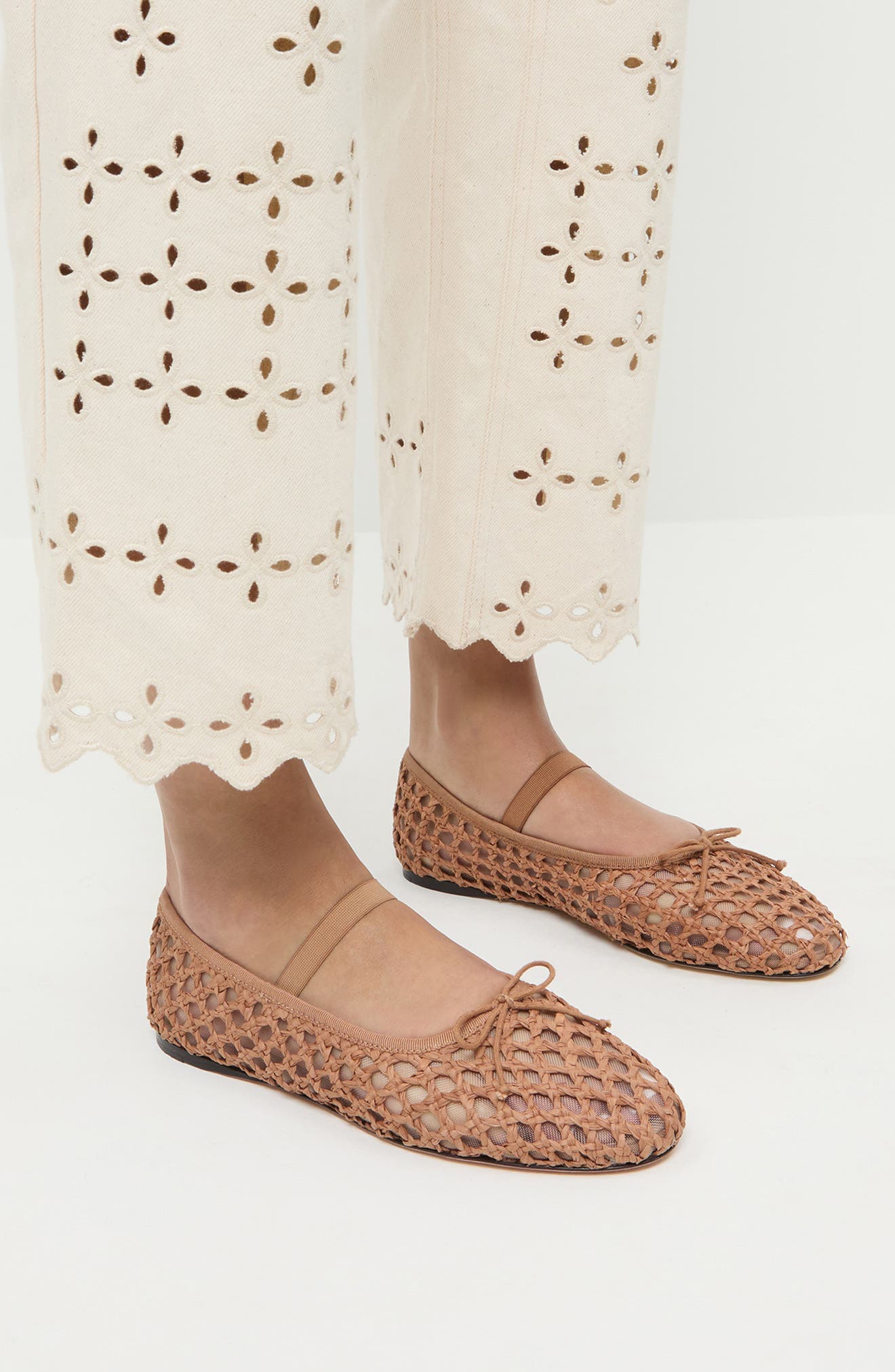 Loeffler Randall Leonie Mary Jane Ballet Flat, Alternate, color, Brown