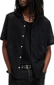 AllSaints Harden Lace Camp Shirt