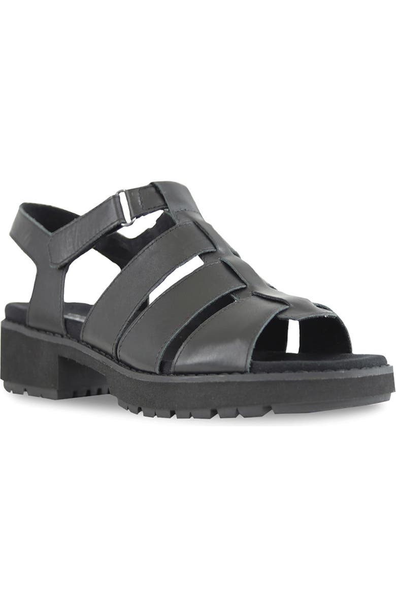Munro Marley Fisherman Sandal, Main, color, Black