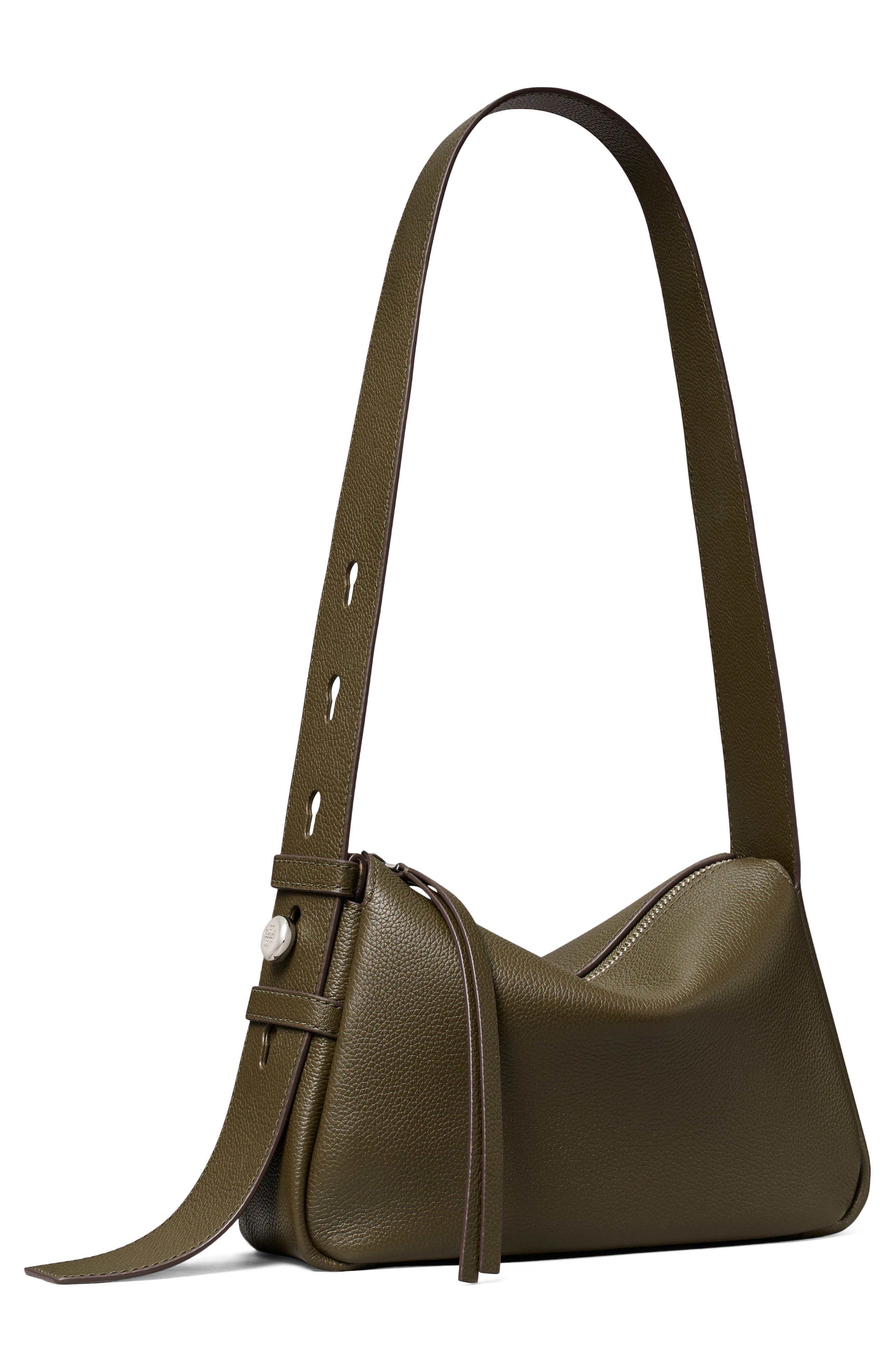 Small Romy Leather Shoulder Bag, Alternate, color, LECCIO