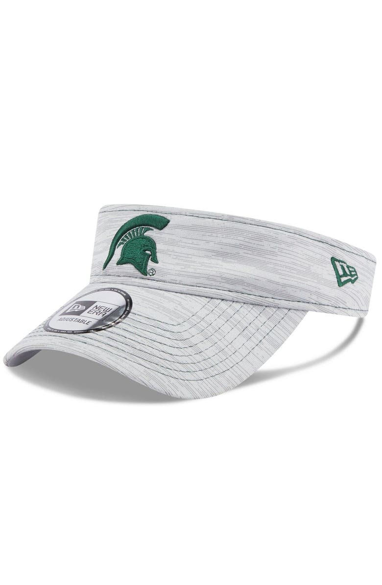 New Era Men's New Era Gray Michigan State Spartans Logo Adjustable Visor, Main, color, Gray