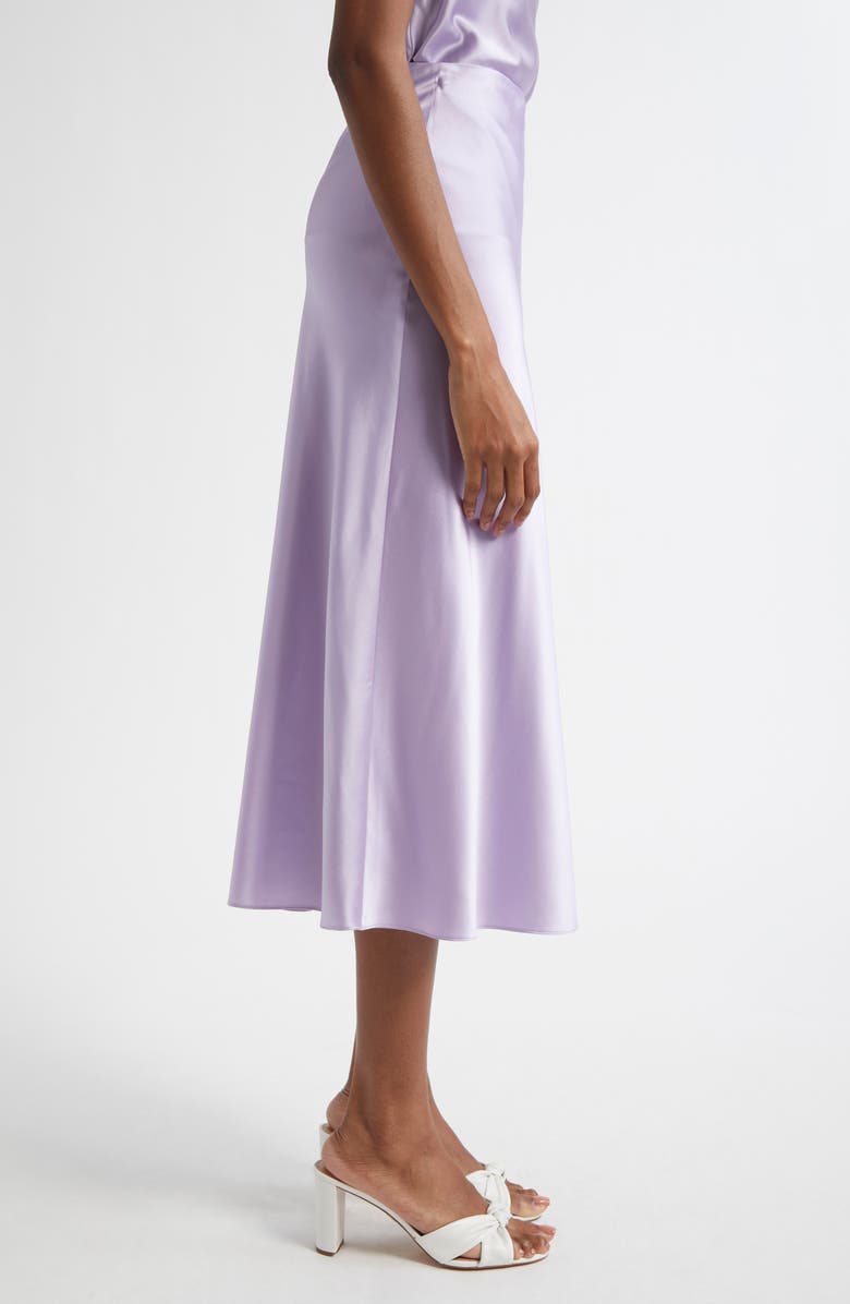 Veronica Beard Clover Silk Blend Skirt, Alternate, color, Soft Lilac