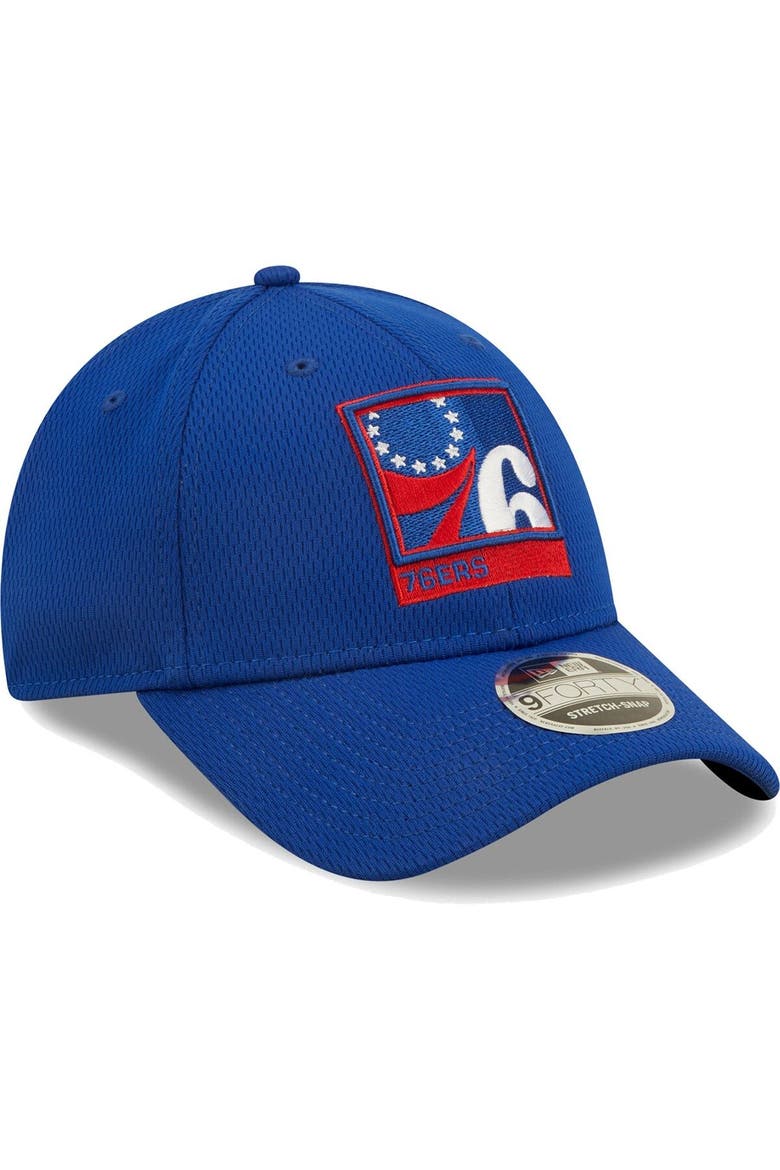 Men's New Era Royal Philadelphia 76ers Framed 9FORTY Snapback Hat, Alternate, color, Royal
