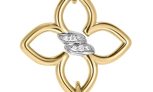 Roberto Coin 18k Yellow Cialoma Diamond Flower Lariat Necklace, 16 In Yellow Gold