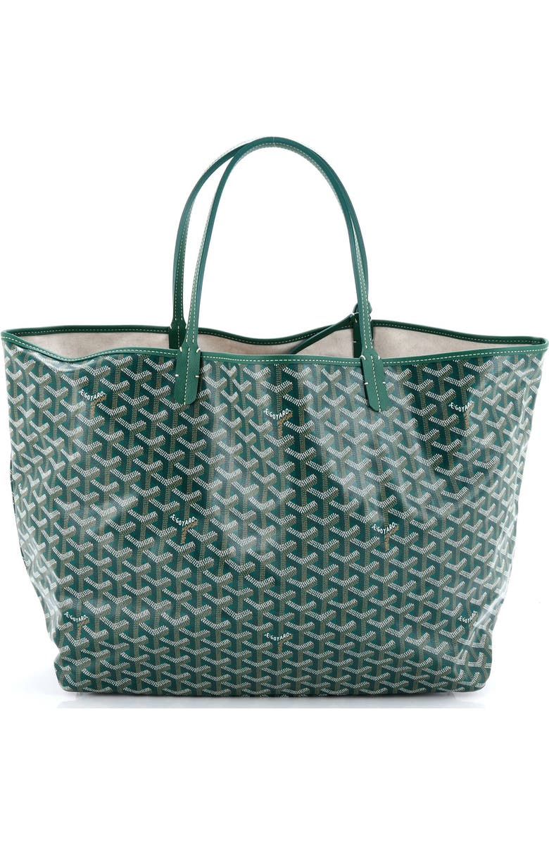 Pre-Owned Goyard Saint Louis Tote Coated Canvas GM, Main, color, Green