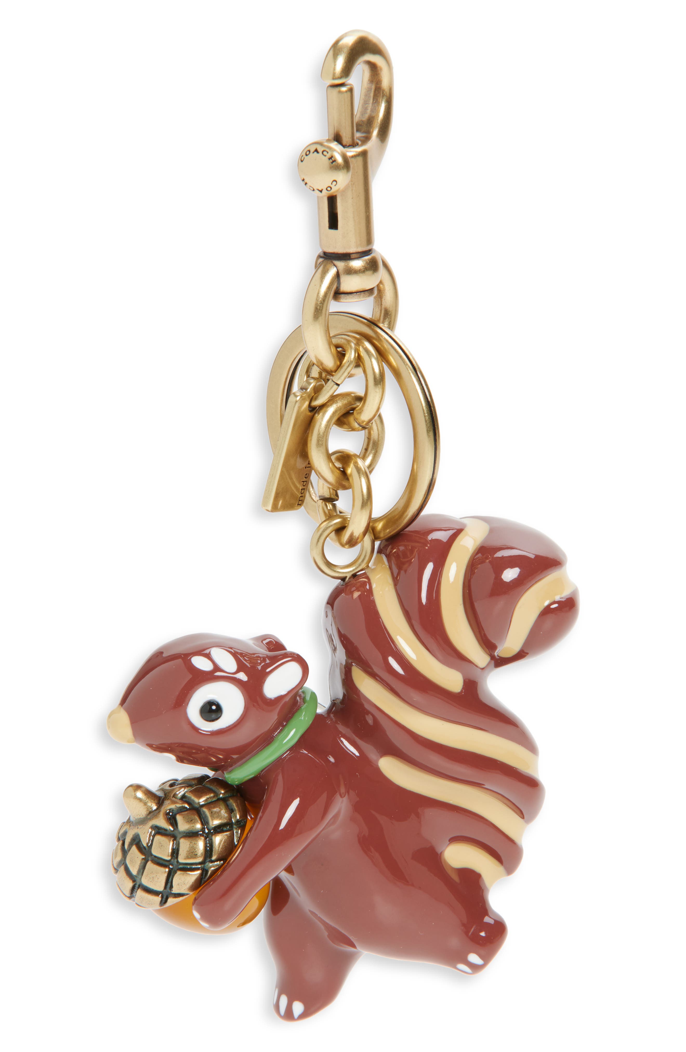 COACH Squirrel Bag Charm, Main, color, 