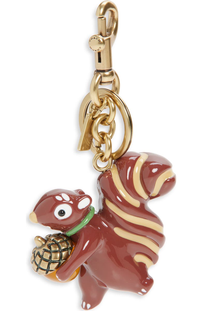 COACH Squirrel Bag Charm, Main, color,