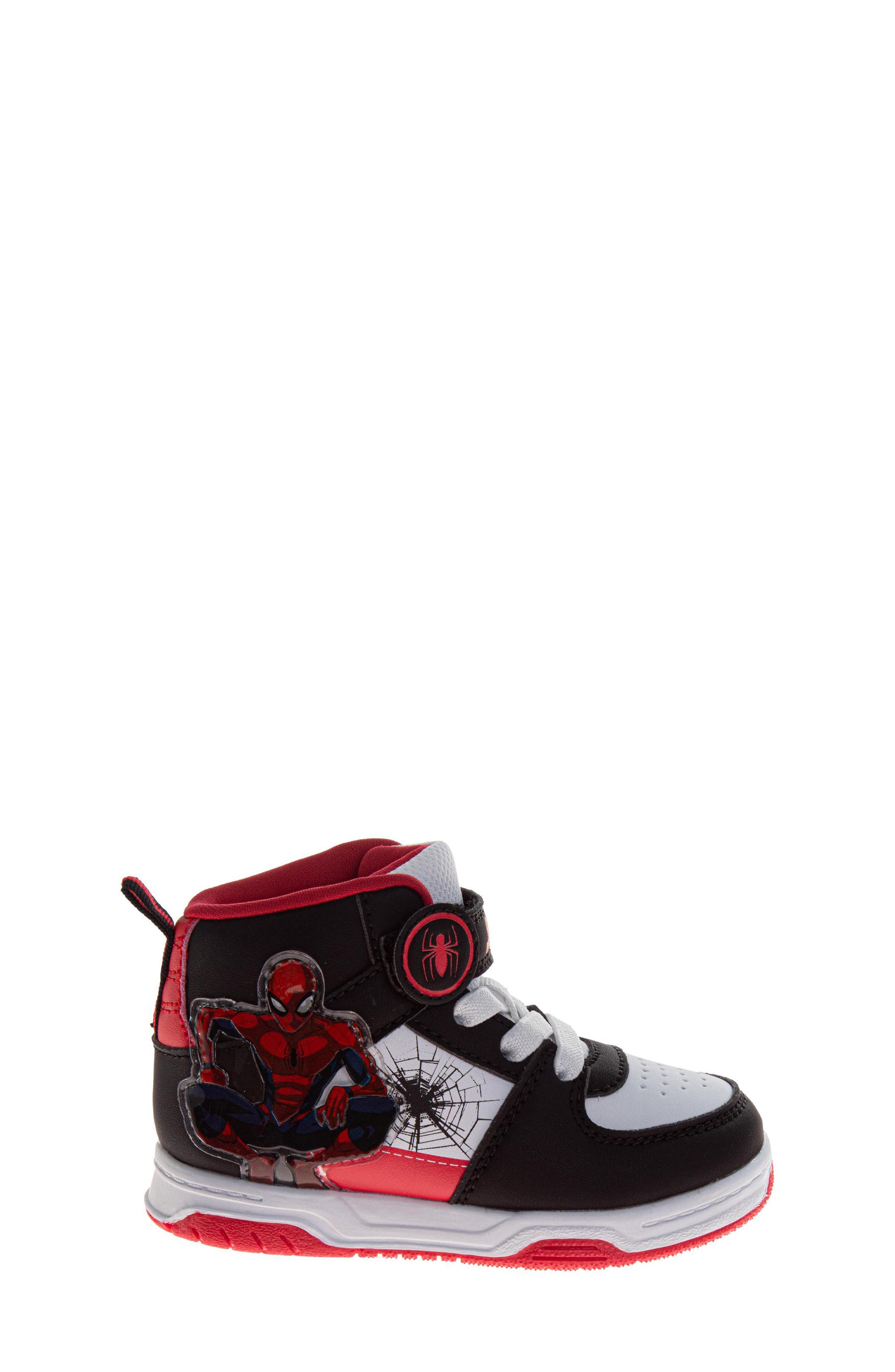 Kids' Marvel Spider-Man Sneaker, Alternate, color, BLACK/RED