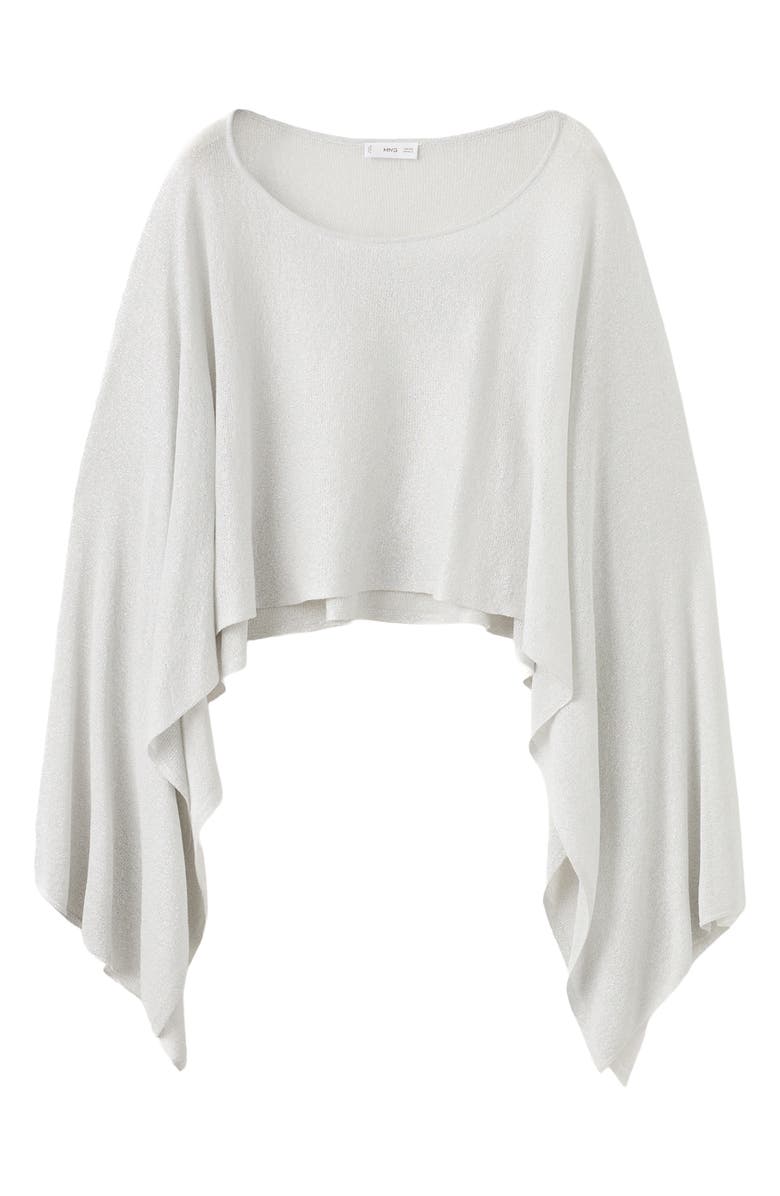 MANGO TEEN Lurex Knit Cape, Alternate, color, 