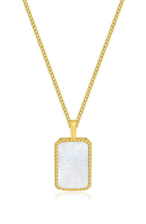 Zodiac Double Sided Pendant Necklace