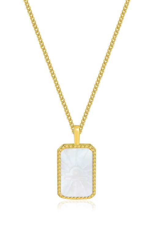 La Meno Zodiac Double Sided Pendant Necklace