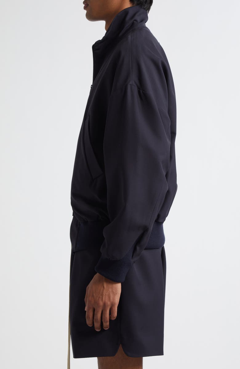 Fear of God High Neck Track Jacket, Alternate, color, Navy