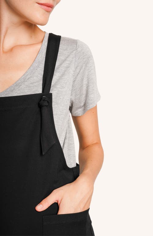 Nom Maternity Imogen Knit Maternity Overalls In Black