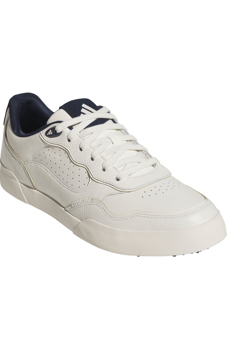 adidas Retrocross 25 Spikeless Golf Shoe, Main, color, White/ Indigo