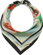 Kate Spade New York repatched silk square scarf