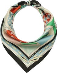 Kate Spade New York repatched silk square scarf
