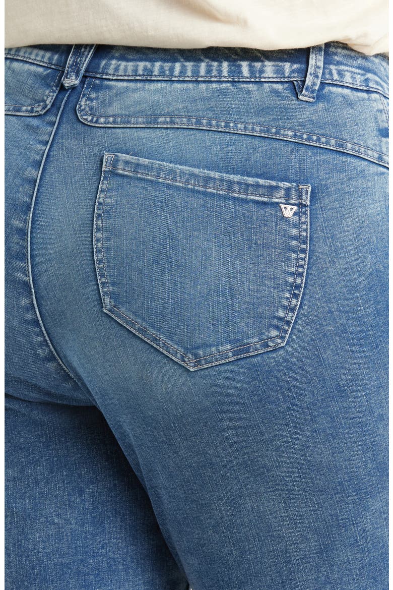 'Ab'Solution Cuff Straight Leg Jeans, Alternate, color, MID BLUE VINTAGE