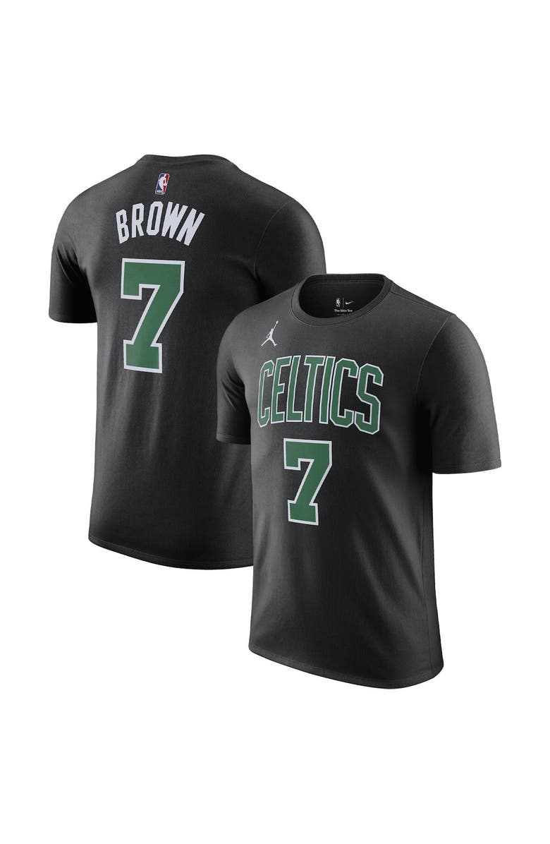 Jordan Brand Men's Jordan Brand Jaylen Brown Black Boston Celtics 2022/23 Statement Edition Name & Number T-Shirt, Alternate, color, Black