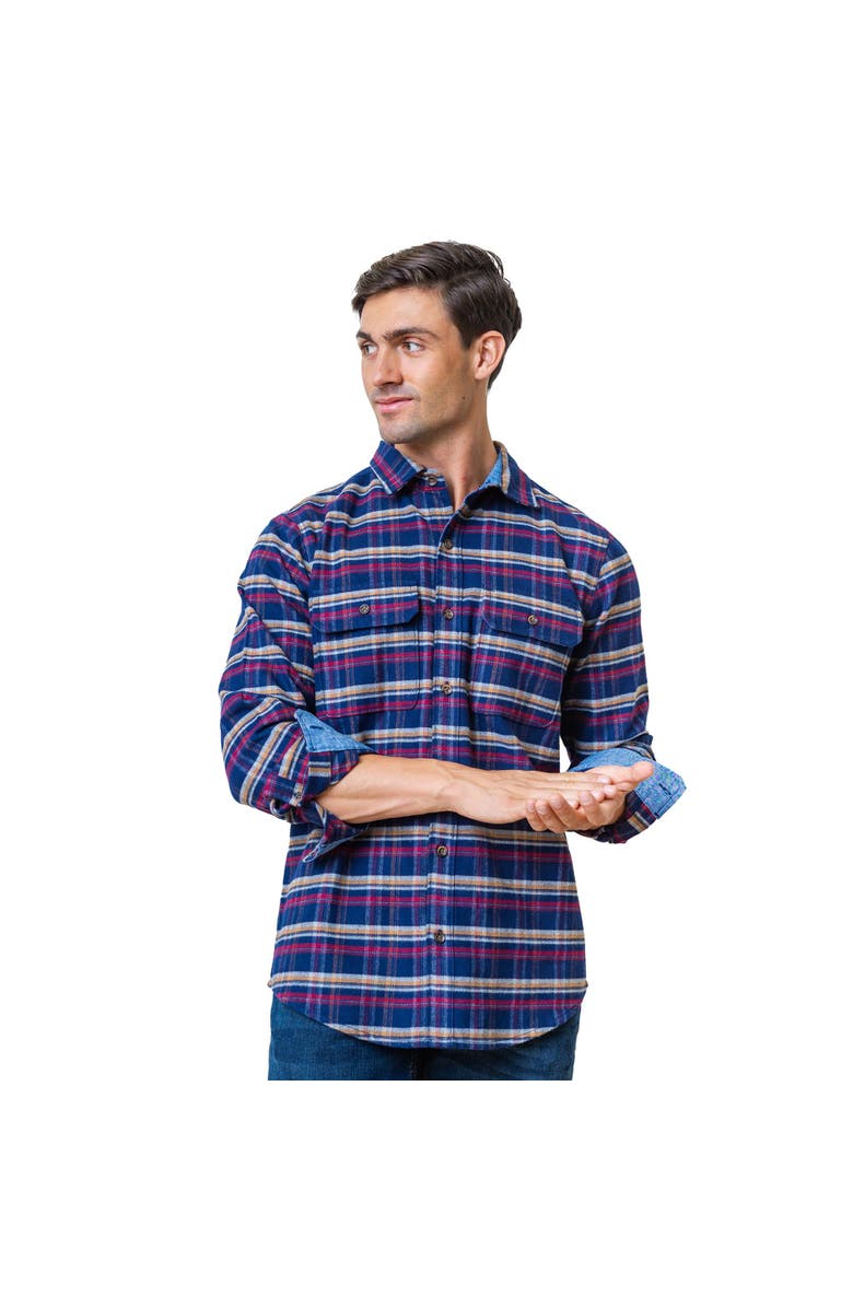 Hope & Henry Men's Organic Flannel Double Pocket Shirt, Main, color,