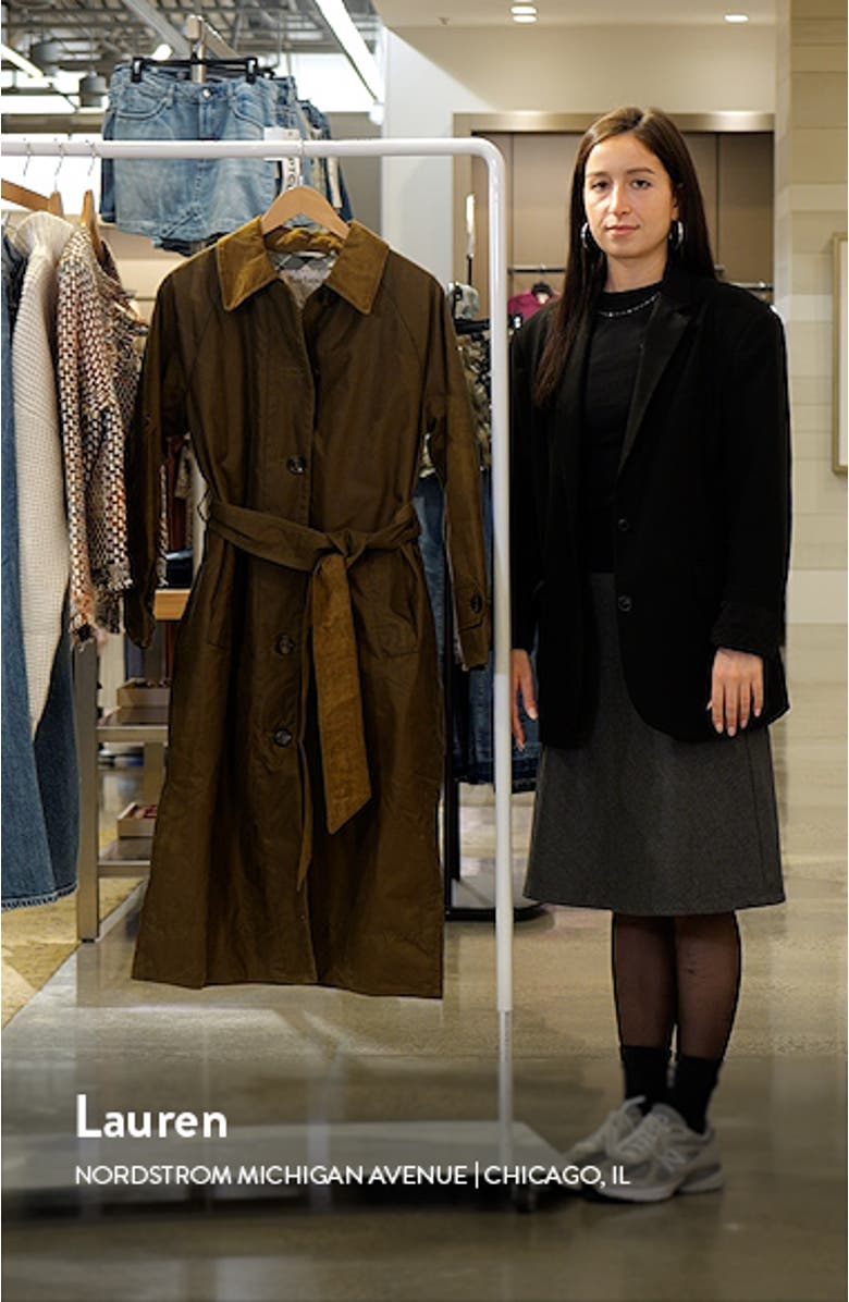 Marianne Waxed Cotton Trench Coat, sales video thumbnail