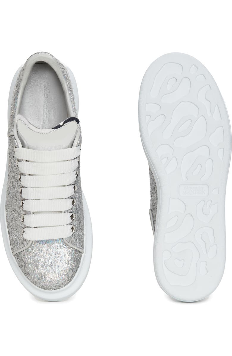 McQueen Oversized Holographic Glitter Platform Sneaker, Alternate, color,