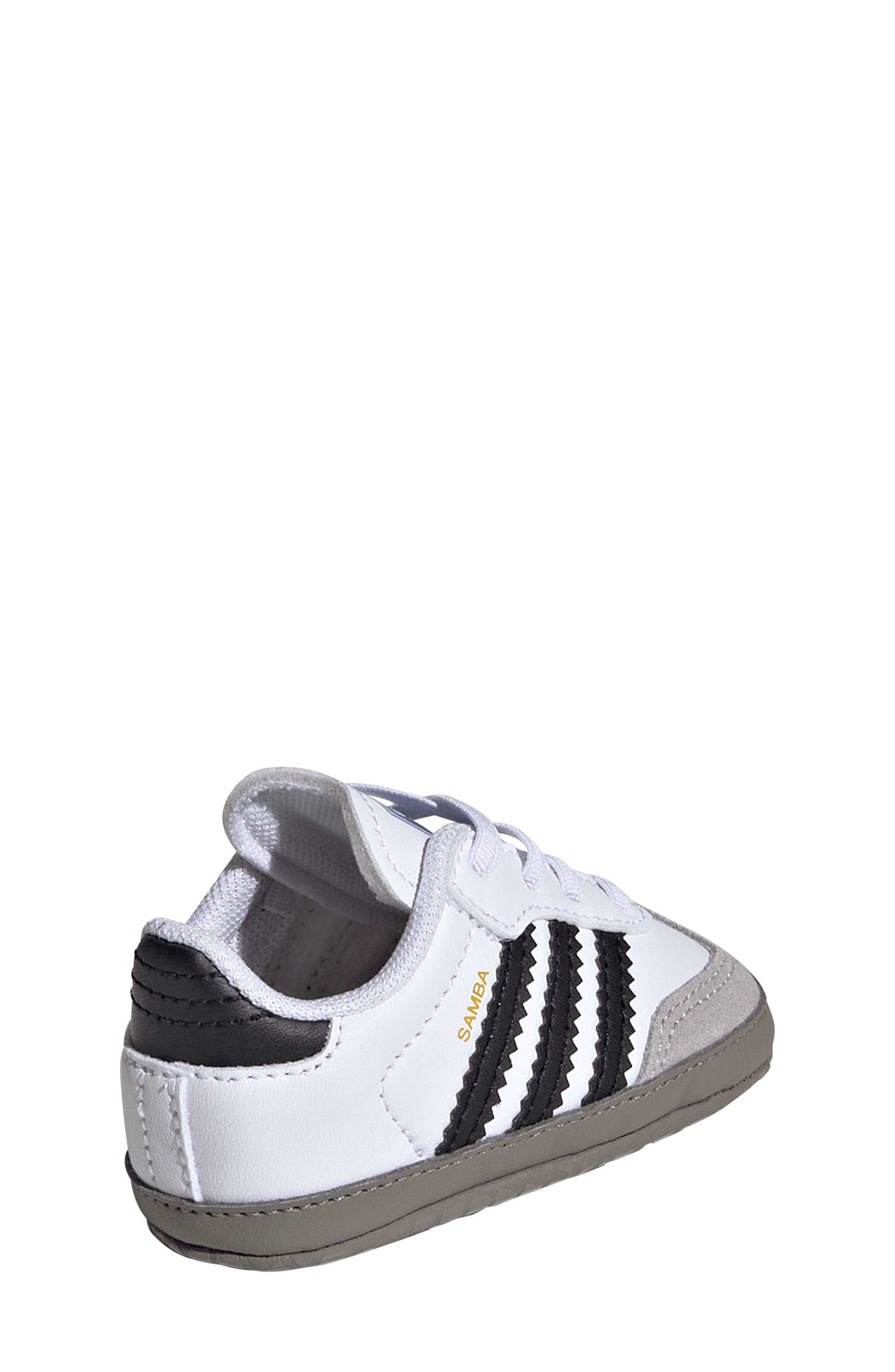 adidas Kids' Samba Crib Shoe, Alternate, color, Ftwwht/Cbl