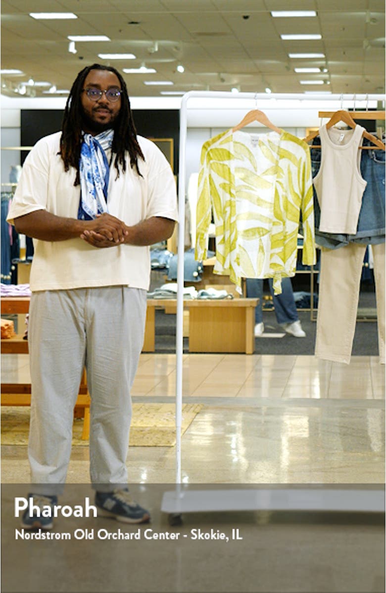 Meadow Mix 4-Way Linen Blend Convertible Cardigan, sales video thumbnail