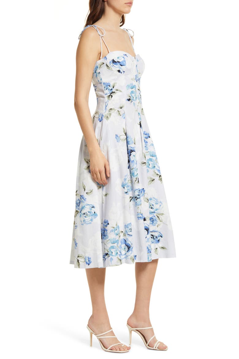 Raissa Tie Strap Midi Dress, Alternate, color, POWDER BLUE