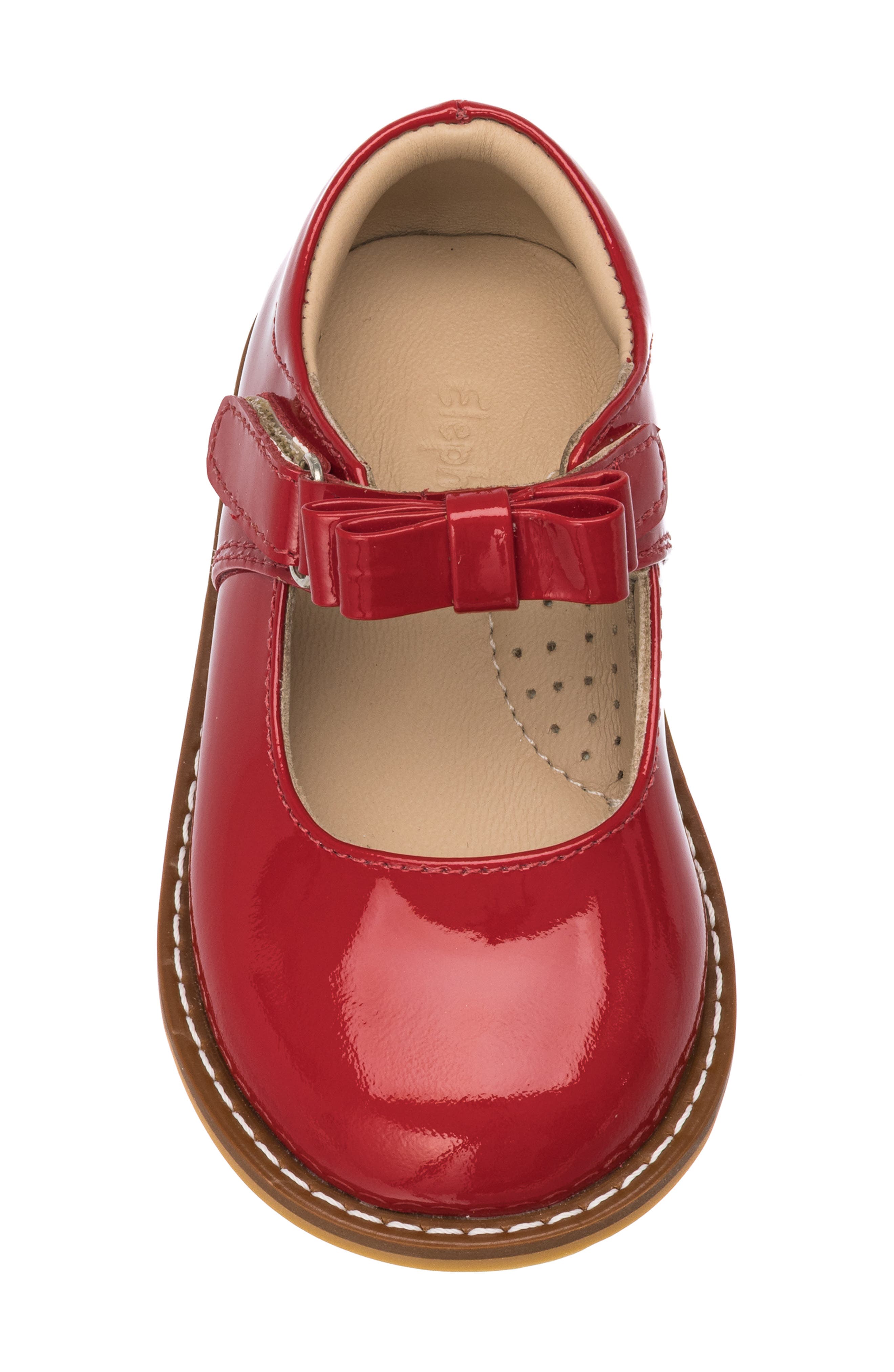 Elephantito Kids' Mary Jane Flat, Alternate, color, Red