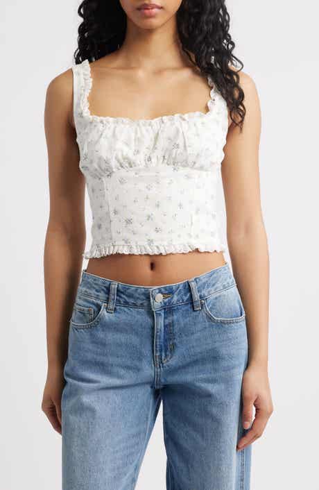 All in Favor Floral Cotton Camisole