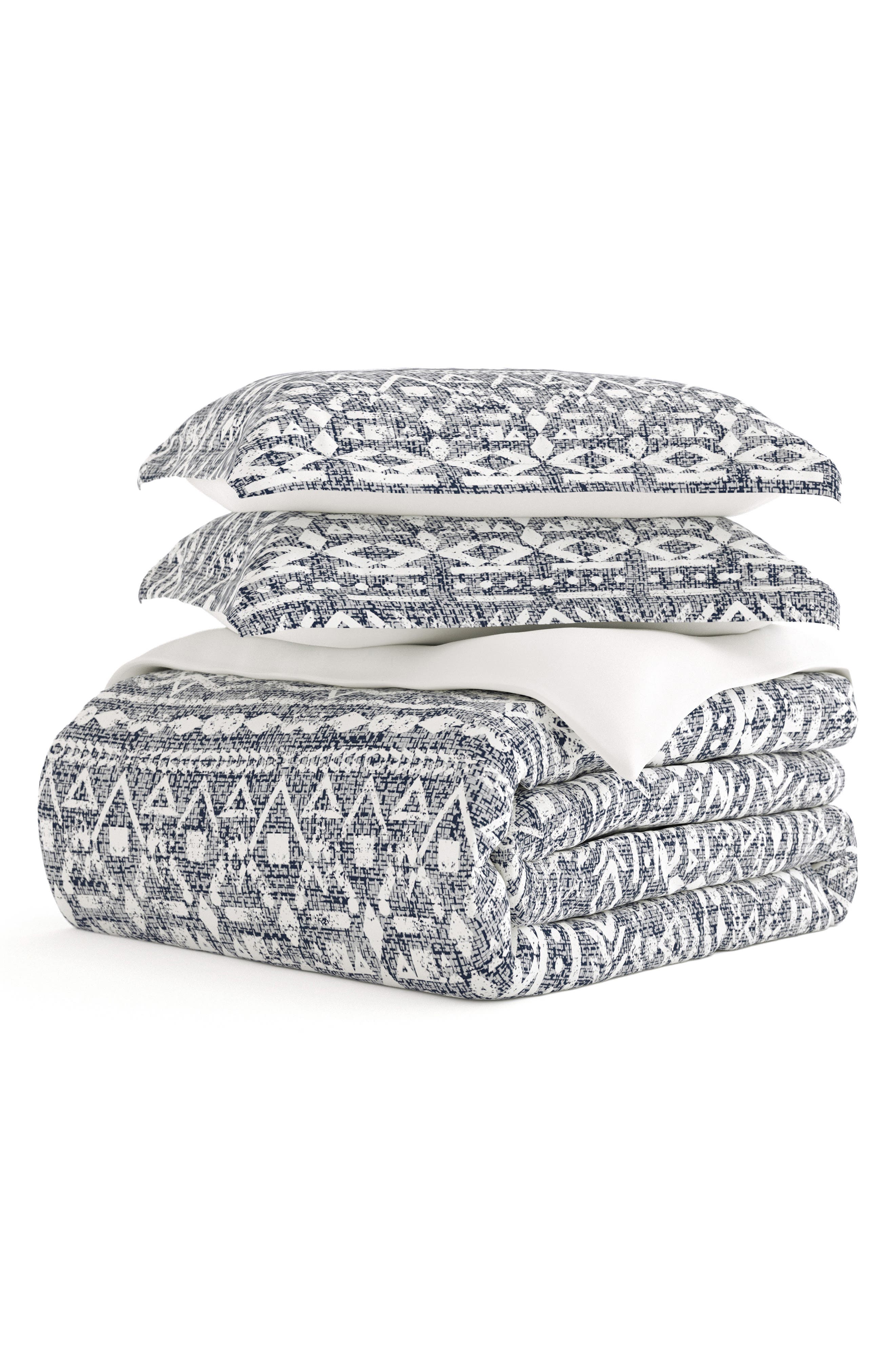 HOMESPUN Premium Ultra Soft Modern Rustic Pattern 3-Piece Reversible Duvet Cover Set