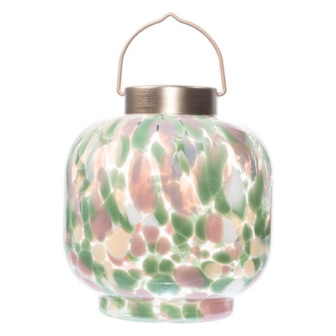 Cabin Solar Lantern Handblown Glass