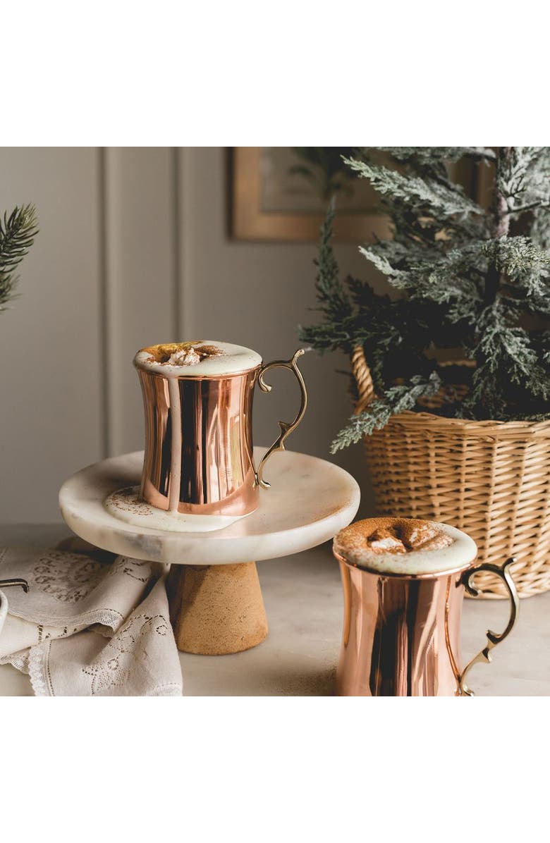 Coppermill Kitchen Vintage Inspired Cocktail Mugs, Alternate, color, Brass