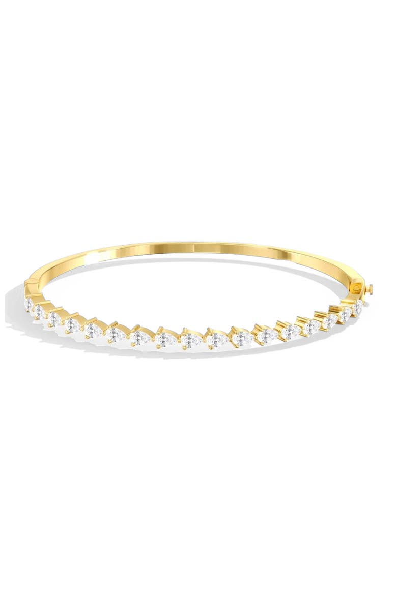 East West Pear Lab Diamond Bangle in 14K, Main, color, Yellow Gold