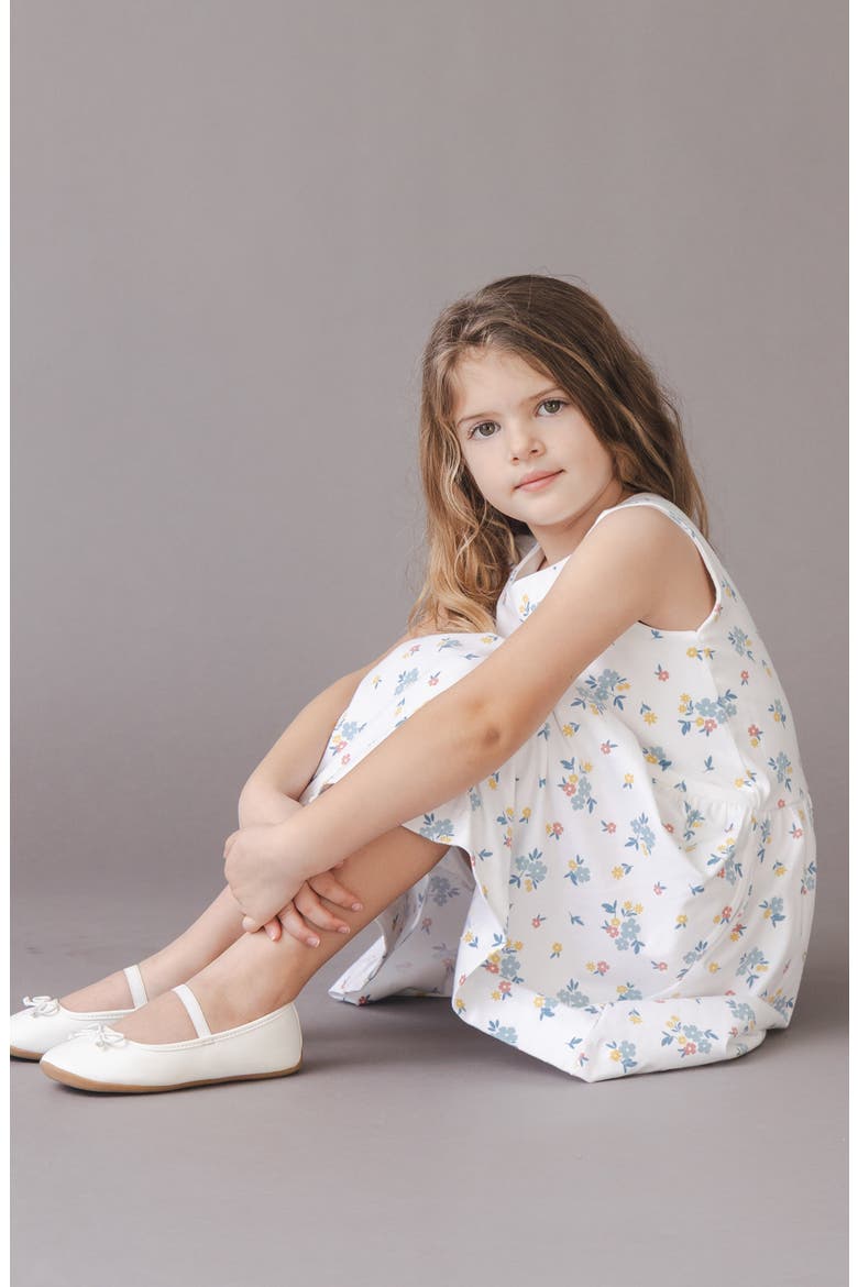 Kids' Organic Sleeveless Knit Tank Dress, Alternate, color, Sunlit Multi Floral