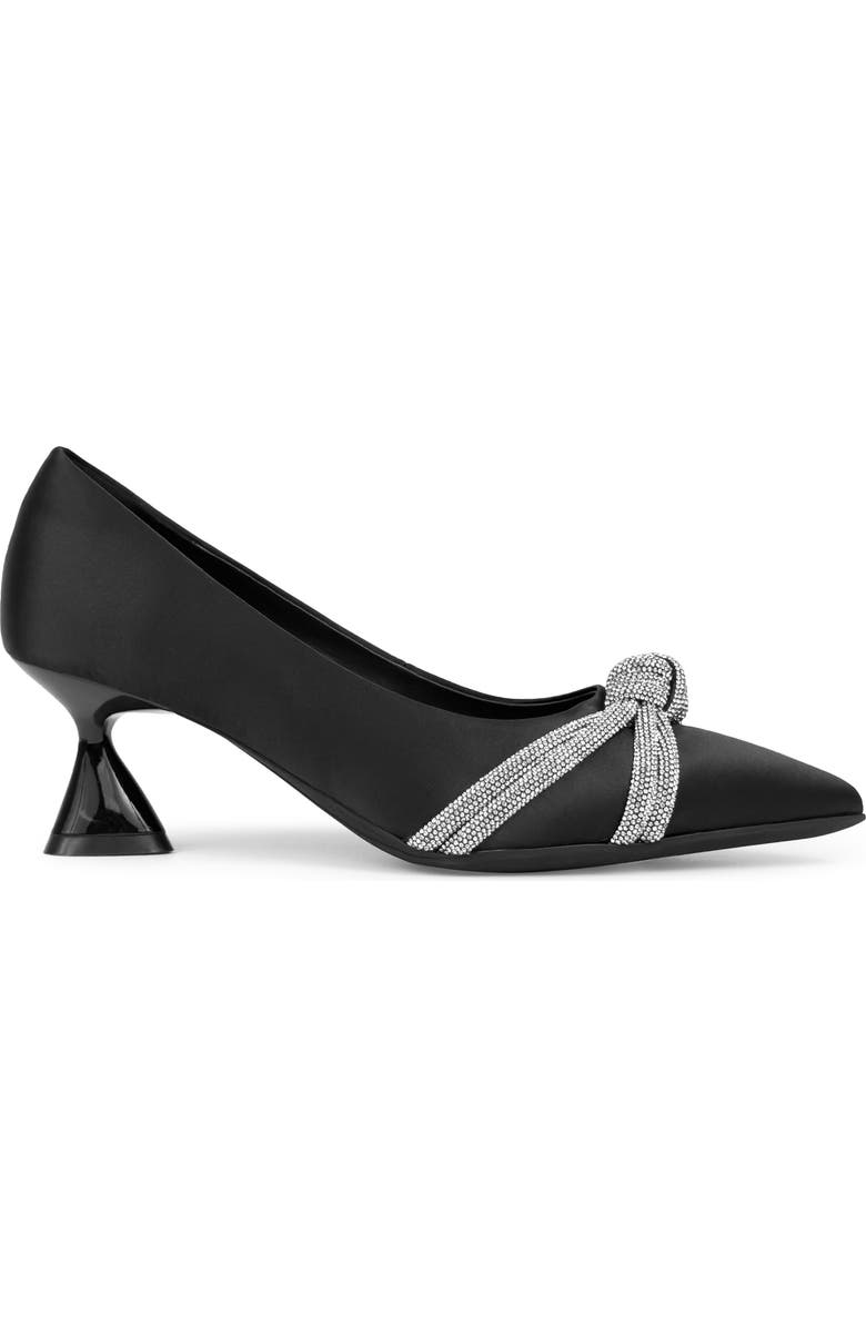 Aerosoles Jacey Crystal Embellished Satin Pump, Alternate, color, Black Satin