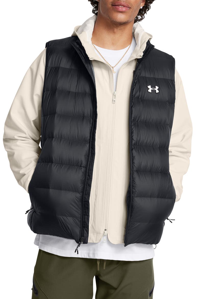 Legend Water Repellent Down Vest, Main, color, BLACK/ WHITE