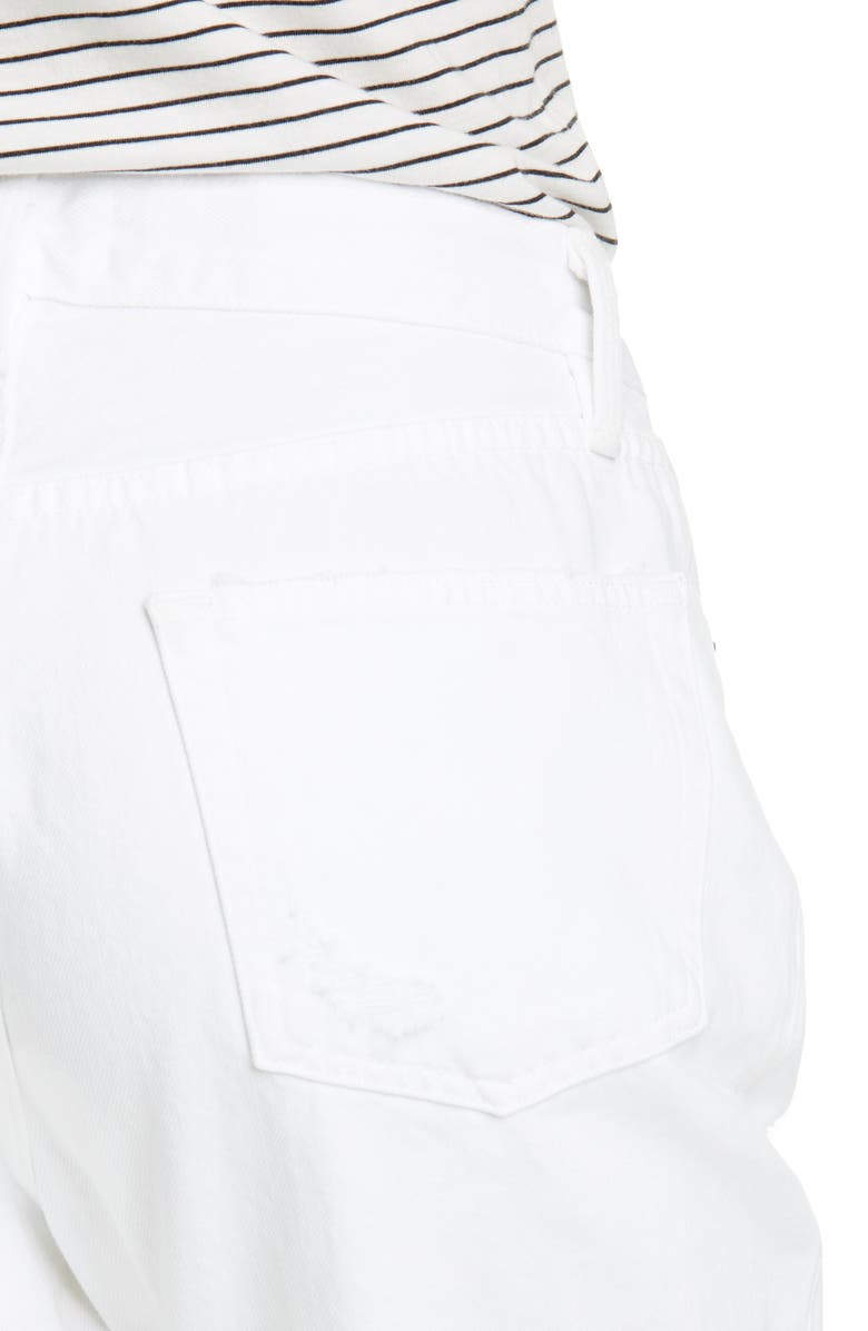 FRAME Heritage Original Distressed High Waist Ankle Straight Leg Jeans, Alternate, color,