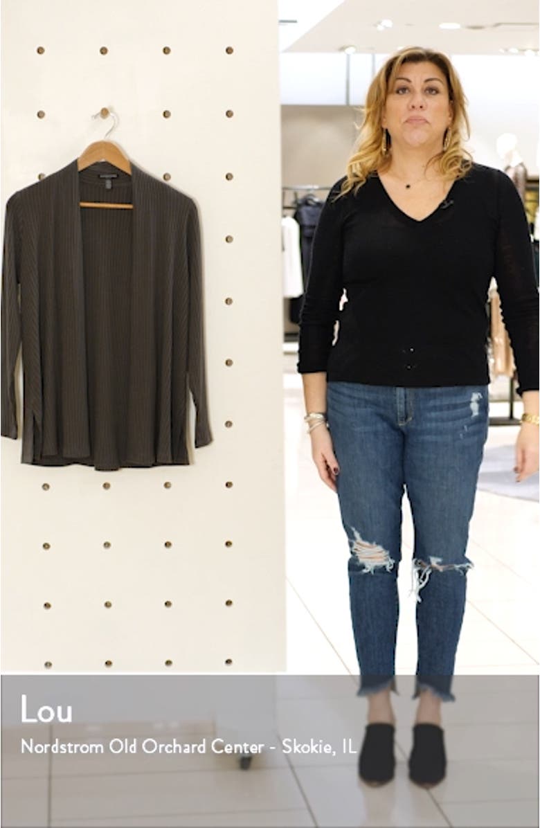 Rib Knit Cardigan, sales video thumbnail